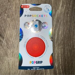 🆕 PopSocket Pop Grip Red Translucent Phone Stand Universal